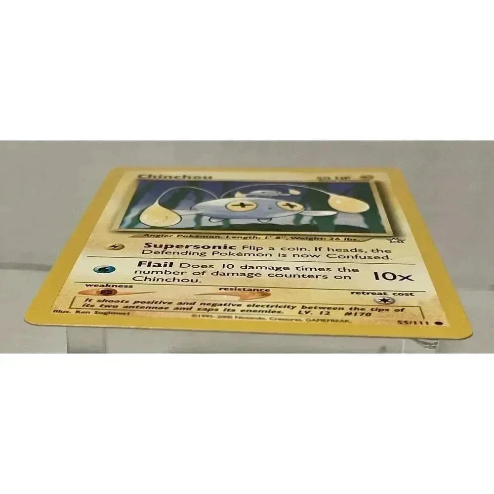 Chinchou Neo Genesis Set 55/111 Vintage Pokemon Card 2000 WOTC Non Halo LP‎